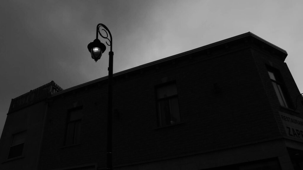 Lumière de rue artistique